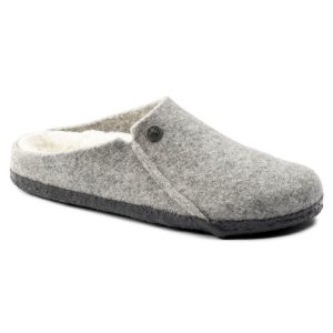 Birkenstock Zermatt Shearling Slipper | Light Gray | Narrow – Women’s (1015086)